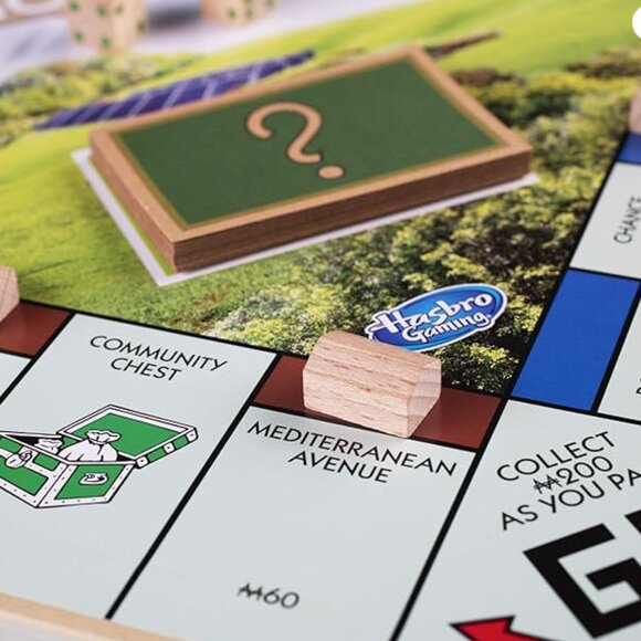 Monopoly Go Green Edition Board Game BRAND NEW - 100% Recycled Paper ~Hasbro - Picture 6 of 7